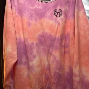 Victoria's Secret Pink Tie-Dye Sweater - Pink and Purple
